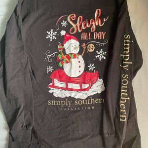 Long sleeve simply southern shirt size youth large
